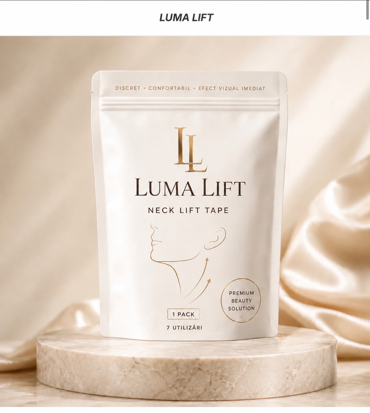Luma Lift Neck Lift Tape - banda pentru gât, inclusă în pachetul Duo